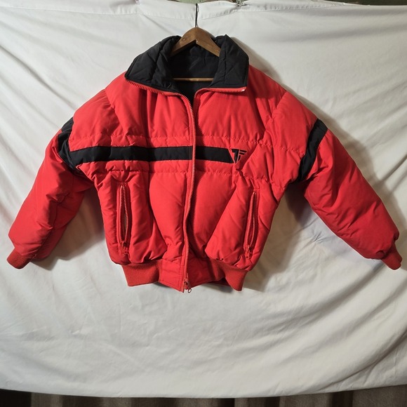 Tyrolia Other - Vintage Tyrolia By Head Jacket Mens Reverse  Red Black White Ski Puffer 80s  Lg‎